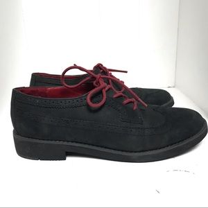 New Ralph Lauren Black Suede Brogues, 9